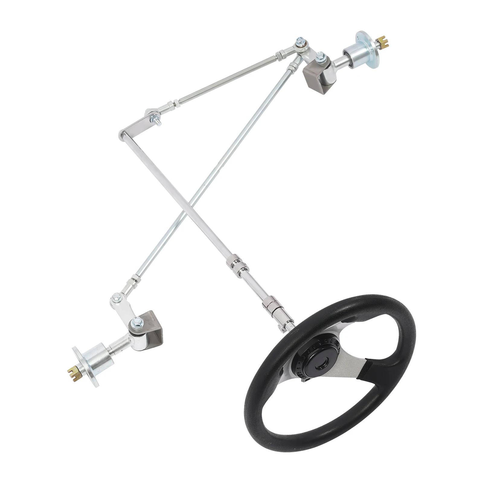 

Комплект для модификации переднего рулевого управления, Узел переднего привода рулевого колеса, Комплект для модификации переднего рулевого управления для 168cc GO KART UTV ATV чёрный