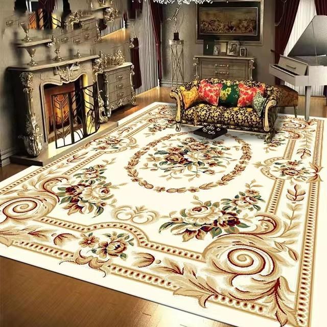 Koberce v evropském stylu červené barvy pro obývací pokoj, velký rozměr, pratelné, luxusní koberce do salonku, rohožka ke vstupním dveřím, protiskluzové, dekorativní rohožky do ložnice