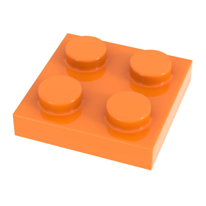 [Funbrick] 50pcs Plate 2x2 3022 Compatible with Famous Brand Building Block Classic Building Blcok Toys MOC DIY