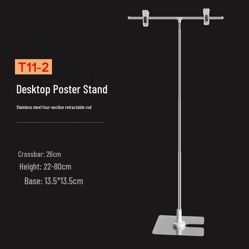 Supermarket Product Poster Display Stand with Clip for Desktop Signage