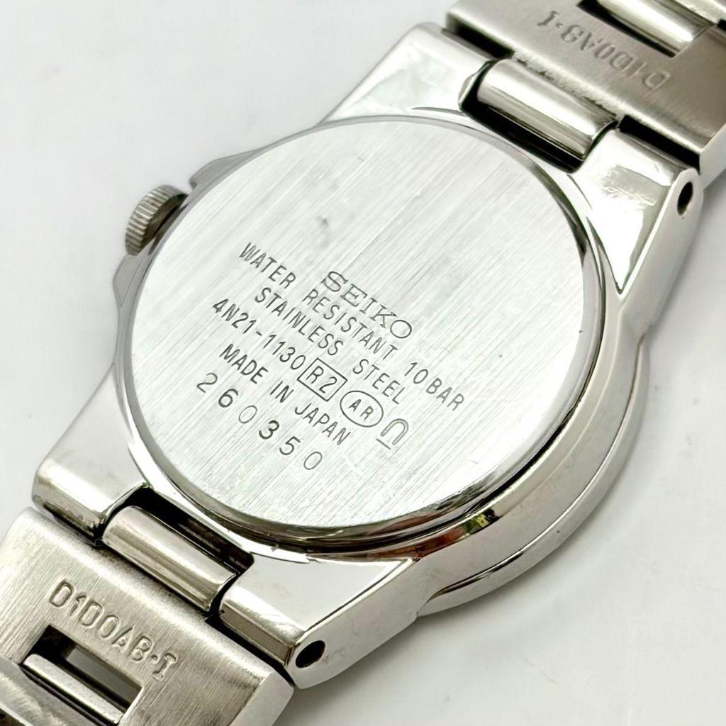 [New Battery] SEIKO Lk Rukia Ladies Watch Silver 4N21-1130 260350
