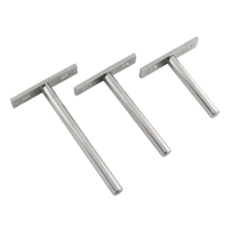 1PC 3/4/5/6 Inches Silver Metal Folding Shelf Support Bracket Hidden Floating Wall Shelf Support Brackets For Heavy Duty Bracket