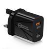 PD20W+QC3.0 Dual Fast Charger for Mobile Devices - US/EU/UK Standard.