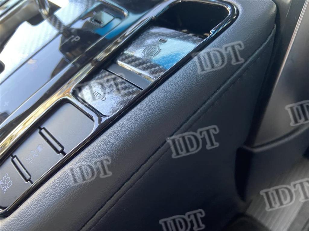 IDT 30 Series Alphard Vellfire Parking Switch Cover Trim Piano Black Interior Panel Interior Customized Parts (Parking Switch Piano Black)