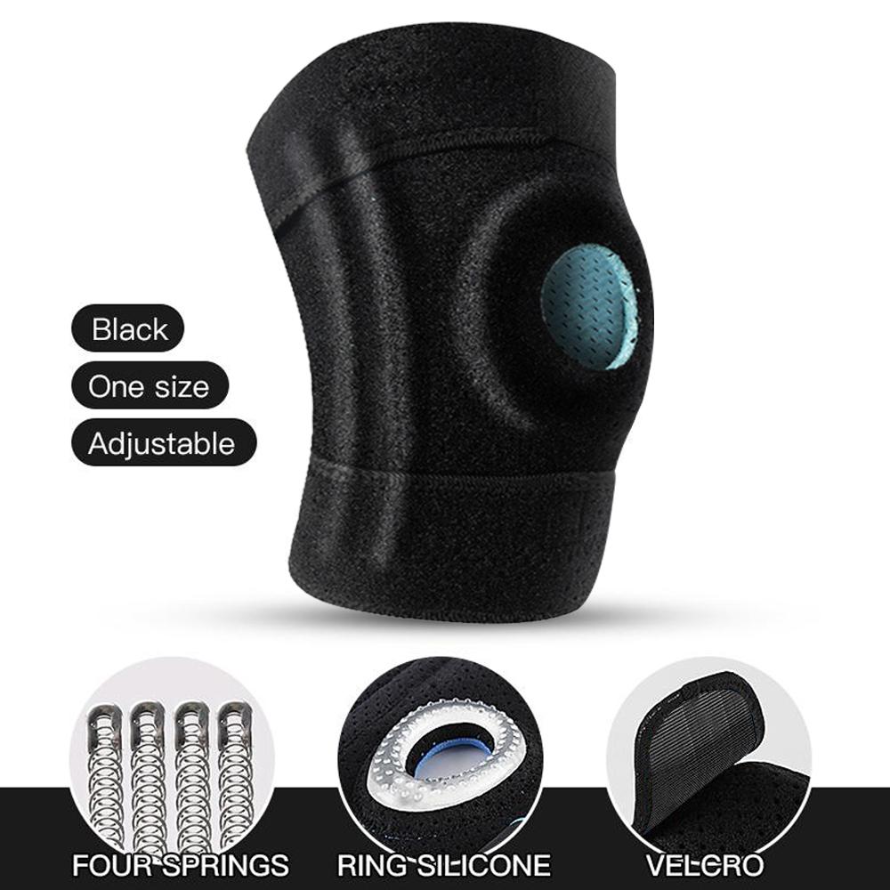 1 Pair Plus Size Knee Brace, Patella Gel Pads & Side Stabilizers For Meniscus Tear, Arthritis & Injury Recovery, Maximum Support