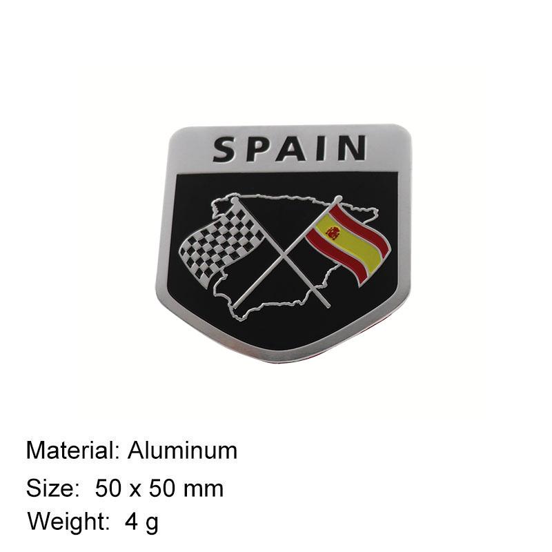 

Национальный флаг Испании для ноутбука, стены, внедорожника, автомобиля для бездорожья, капота, крыла, багажника, задняя наклейка, эмблема, значок, стикер lv-dun