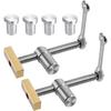 AIMOONSA Set of 2 Quick Bench Vises with 4 Bench Dogs - for 20 Mm Holes