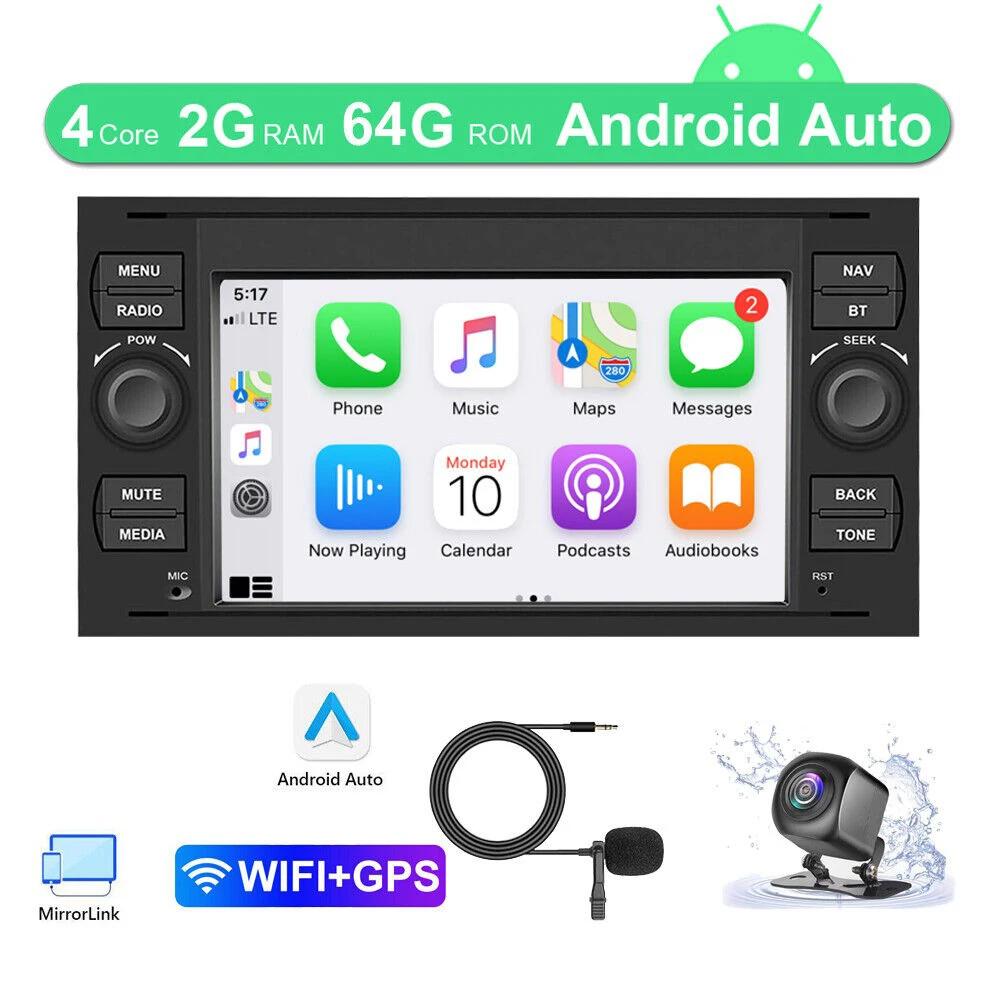 For Ford Transit Universal Android 13 Car Navigation 7-inch Built-in Carplay + Android Auto / 4 + 64G + AHD Camera + Microphone