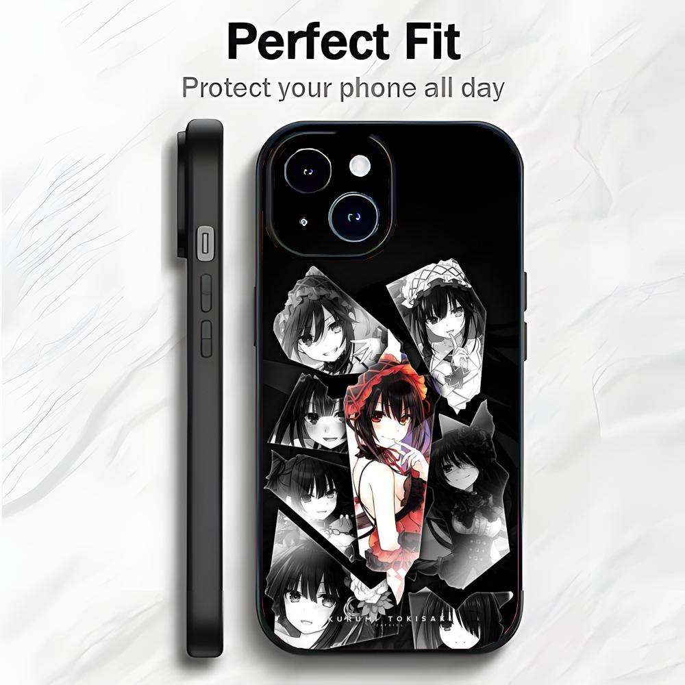 Anime T-Tokisaki Kurumi D-Date A Live Phone Case Phone Case Soft Packaging Lightweight For iPhone17 16 15 14 13ProMax