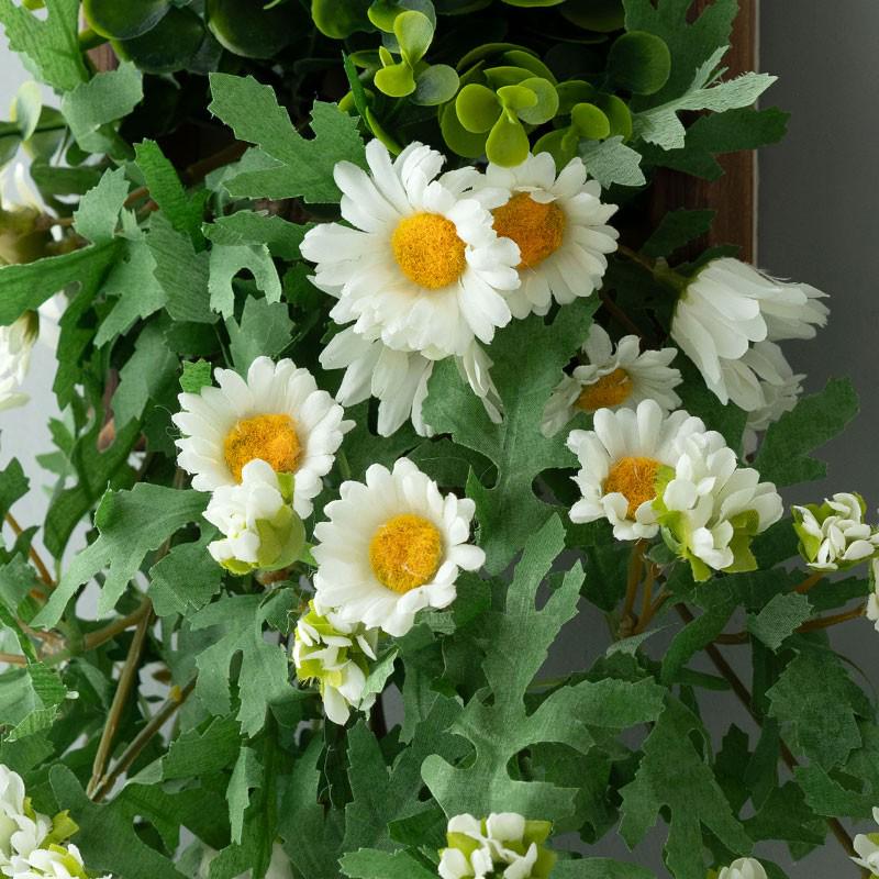 Stylish Daisy Pendant Faux Flower Vine for Indoor Wall Decoration and TV Background