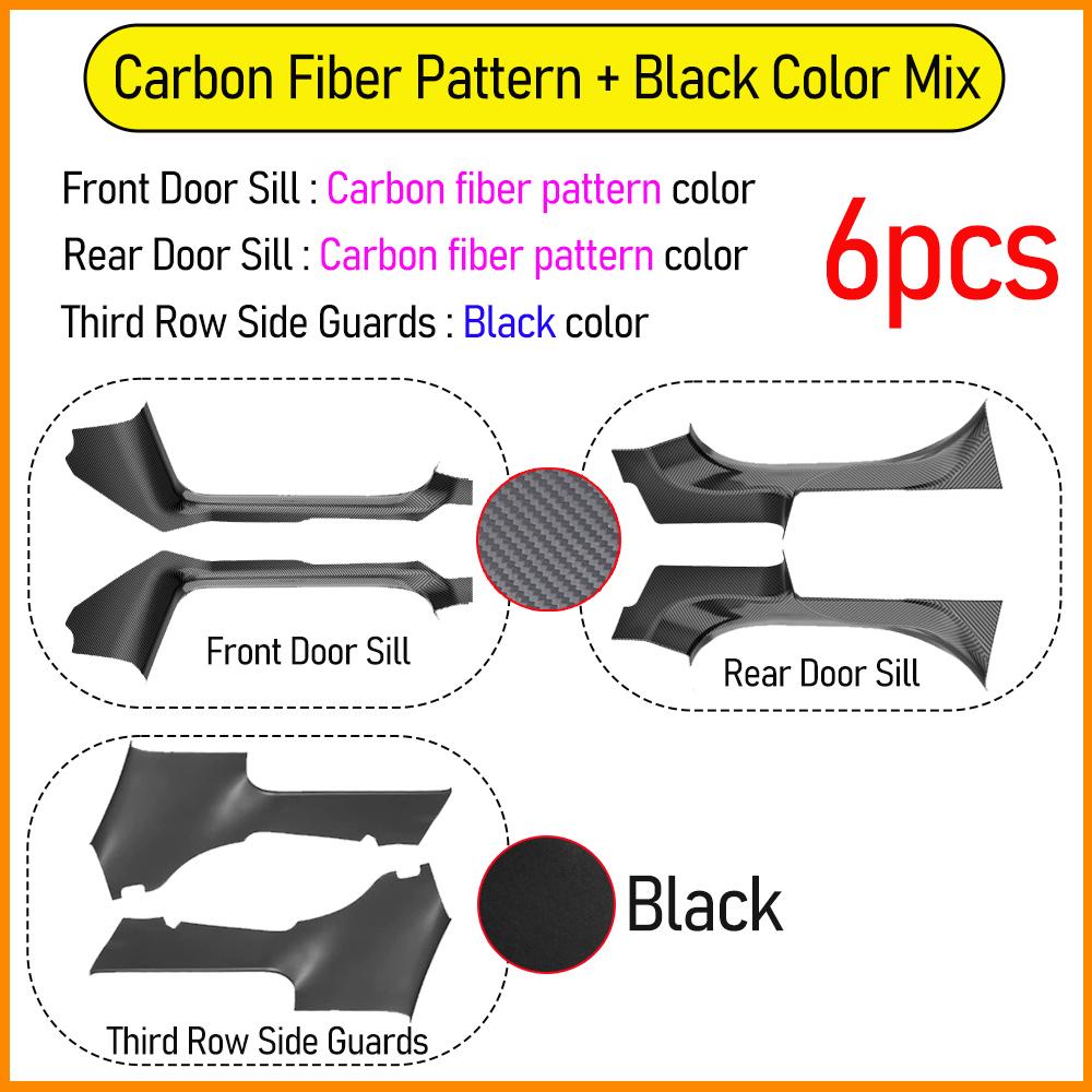 Door Sill Protector for Tesla Model YL Y L 2026 Accessories Anti-Kick Door Sill Guards Seat Slide Rail Pad Trunk Side Cover Mats