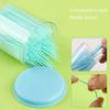 Safe Toothpicks Two Head Design Fin Tip  Tooth Cleaners For Dental Care Travel Friendly Plastic Cleaning Tool 1pc