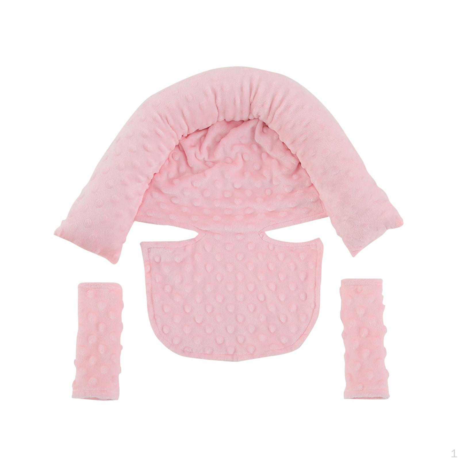 

Baby Carseat Neck Protection Headrest Soft for Car Seat Carriers розовый