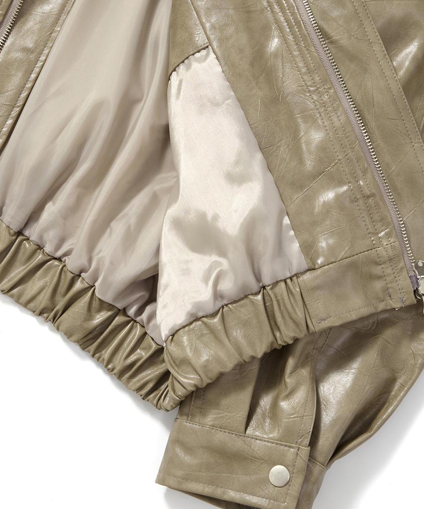 Kulte Wild Synthetic Bomber Jacket_Beige