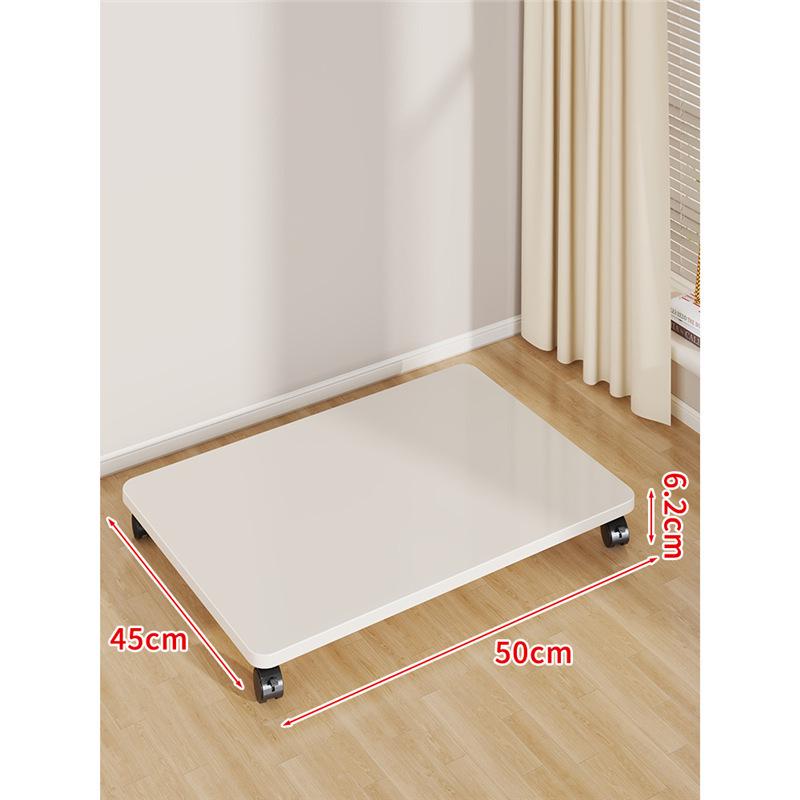 Multi-Purpose Movable Storage Tray with Casters: Floor Stand, Shelf, Bracket, and Container