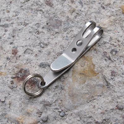 3Pcs Stainless Steel Key Ring with Clip Heavy Duty Metal Keychain Pocket Clip Holder Mini Portable EDC Outdoor Climbing Quickdraw Tool