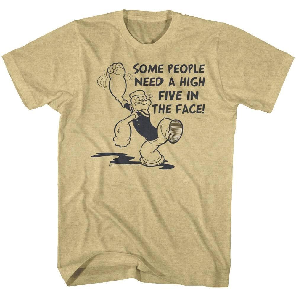 Popeye High Five in the Face Men T Shirt XXXL