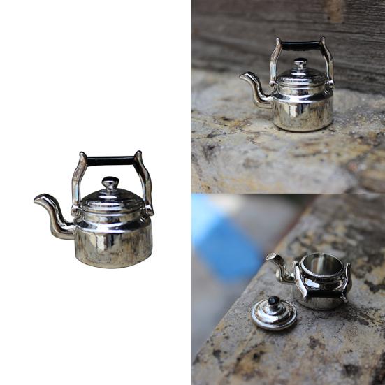1 Stück Puppenhaus Miniatur-Legierung Mini alte Wasserkocher Küche 1:12 1:6 Kinderspielzeuggeschenk