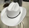 Western Cowboy Hat Men'S And Women'S Woolen Top Hat Ethnic Style Tibetan Cowboy Hat