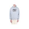 Li Ning Badfive Buchstaben-Print Lockerer Kapuzenpullover Herren Sweatshirt Nebelblau AWDR773-1