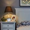 Small Quartz Analog Alarm Clock, White or Black Available, with Snooze Function, Built-in Night Light, Size 8x8x3.15cm, with Alarm Function, Desk