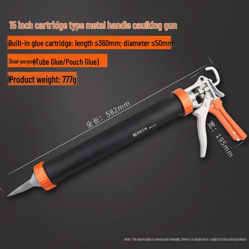 Glass Glue Gun - Silicone Caulking and Sealant Tool for Home Use
