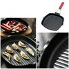 Practical Grilling Skillet with Nonstick Surfaces Refined Iron Texture Perfect for Indoor Cooking of Steak and Bacon