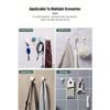 10pcs Adhesive Wall Hooks for Keys, Coats and Towels for Bathroom, Bedroom and Entrance