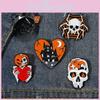 Premium Halloween Metal Badge Spider Skeleton Brooch Fashion Accessory For Costumes