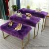 In-Stock White Faux Wool Plush Carpet Display Pad - Decorative Blanket & Desktop Feature