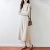 Women Sweater Dress 100% Wool MODERN NEW SAGA Turtleneck Knit Long Pullover Winter Jumpers Wool Long Dress Female