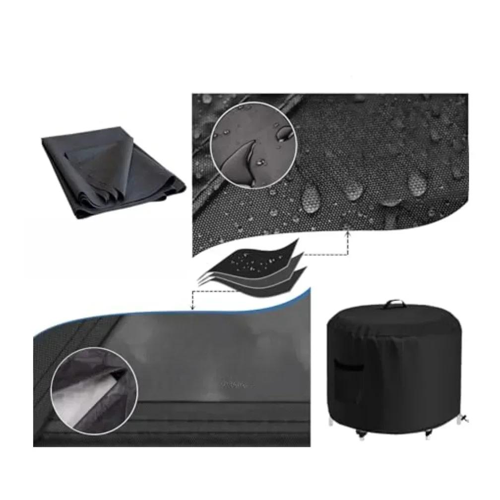 Portable Ice Bath Tub Cover Fit Most Portable Ice Bath Tubs 35*35*30inch 600D Oxford Dustproof For Cold Plunge Tub Protect Cover