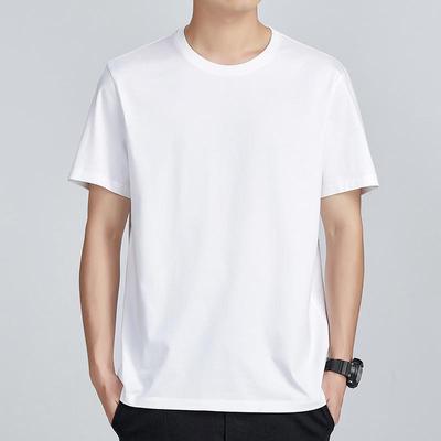 Herren Slim Fit Sommer T-Shirt - Einfarbige, Rundhals, Kurzarmlige Mode-Trend
