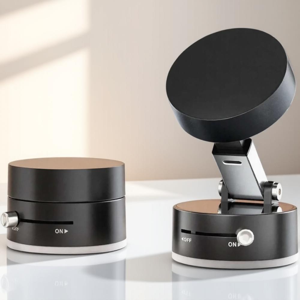 Magnetic Phone Holder Foldable Vacuum Suction Cup Mount Bracket for Smooth Surfaces Compatible with MagSafe