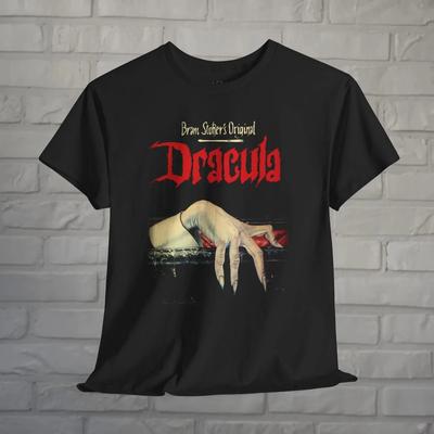 Dracula T-Shirt Vampire Graphic Tee Bram Stoker Shirt Black Tee Dracula Horror G