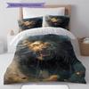 Cartoon Pattern Bedding Quilt Set Quilt Cover Pillowcase Home Decoration Birthday Gift (1 * Duvet Cover + 2 * Pillowcase, Without Core)