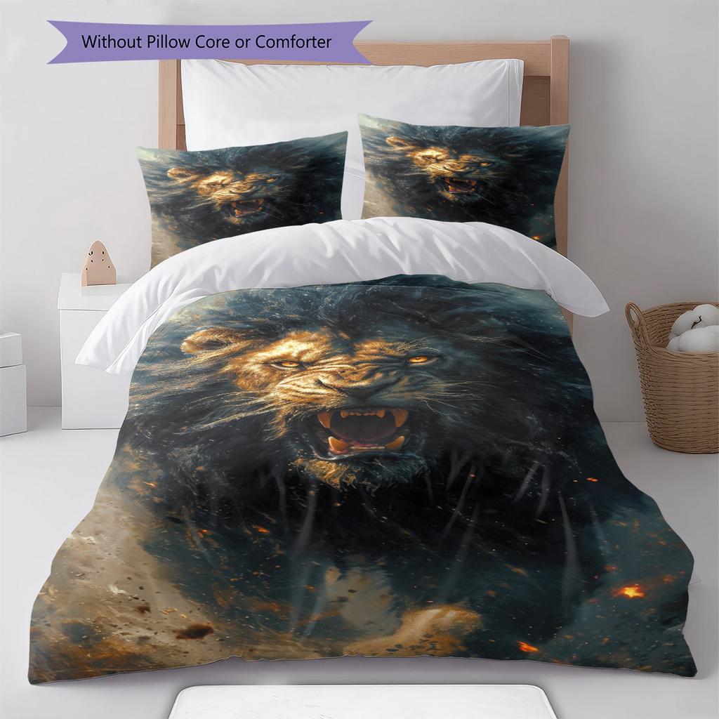 Cartoon Pattern Bedding Quilt Set Quilt Cover Pillowcase Home Decoration Birthday Gift (1 * Duvet Cover + 2 * Pillowcase, Without Core)