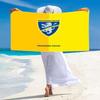 Frosinone Calcio Print Beach Towel, Large Soft Quick Dry Towel for Beach Camping Swimming