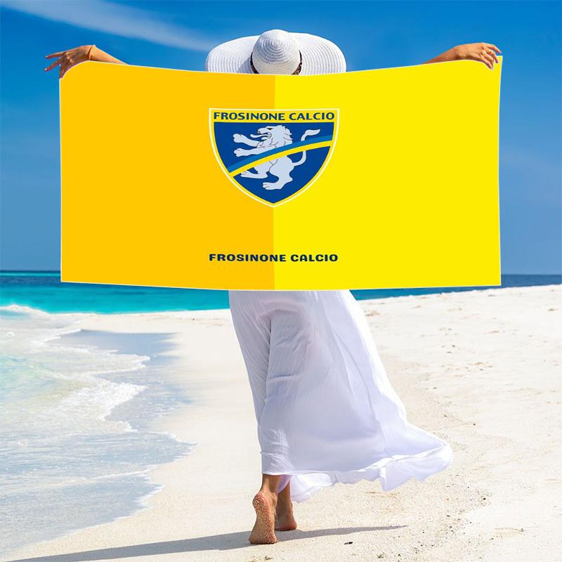 Frosinone Calcio Print Beach Towel, Large Soft Quick Dry Towel for Beach Camping Swimming