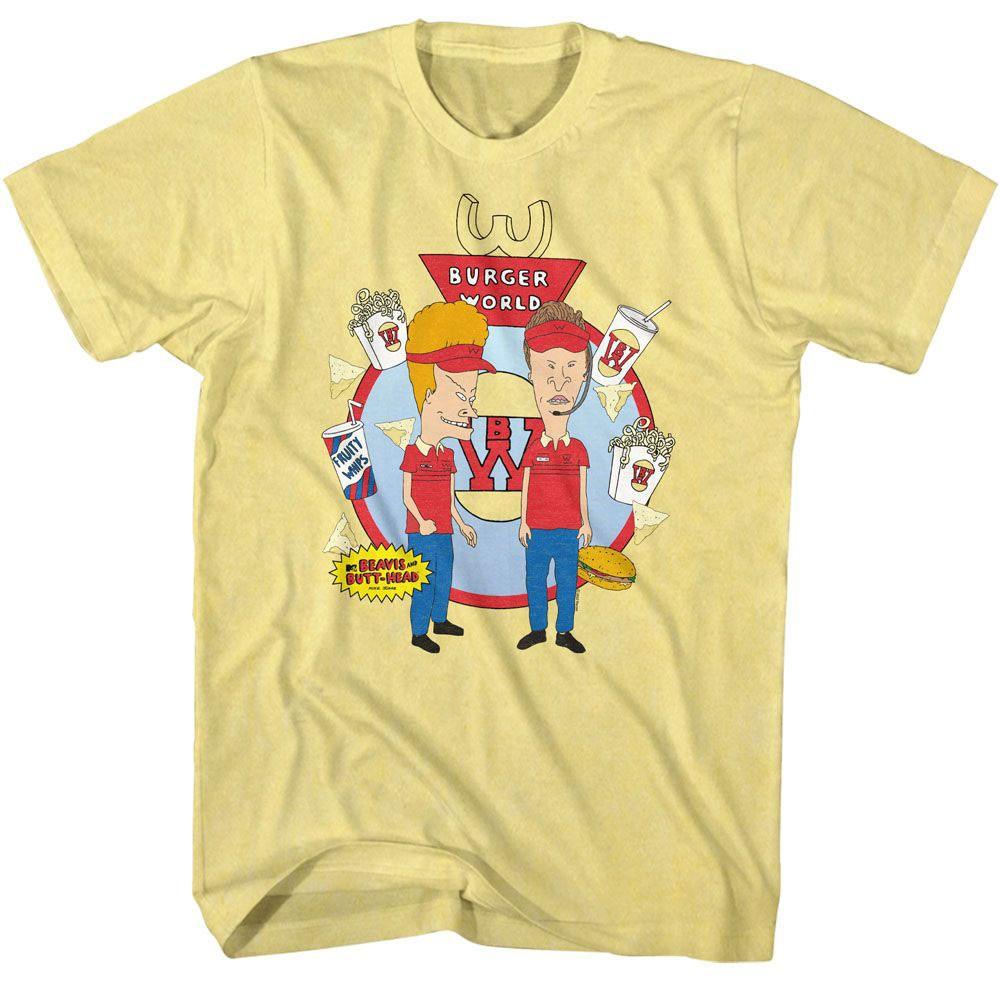 Men s Beavis And Butthead Beavis And Butthead Burger World T-shirt Medium S