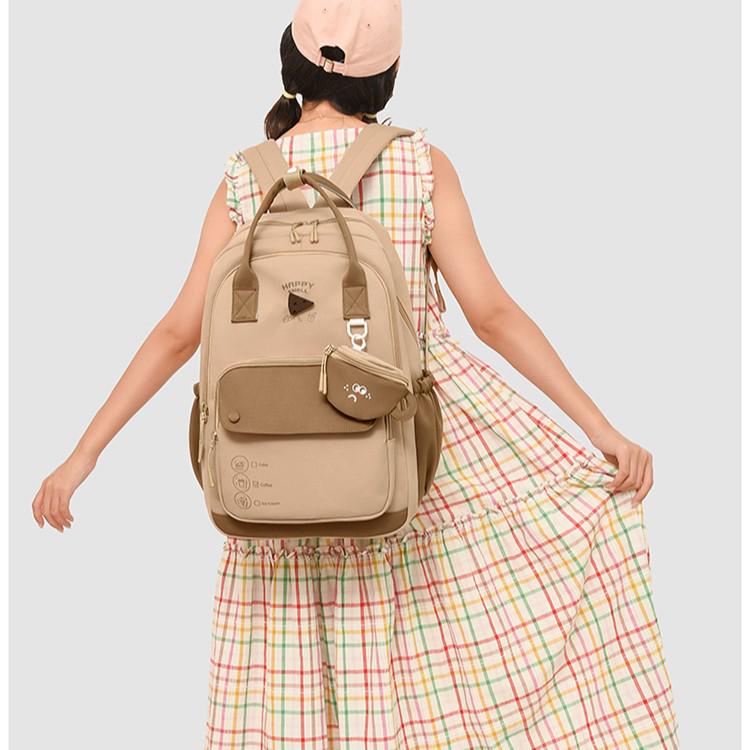 2025 New Sweet Fresh Backpack for Girls - Korean Style, Lightweight for Middle/High School & College Students