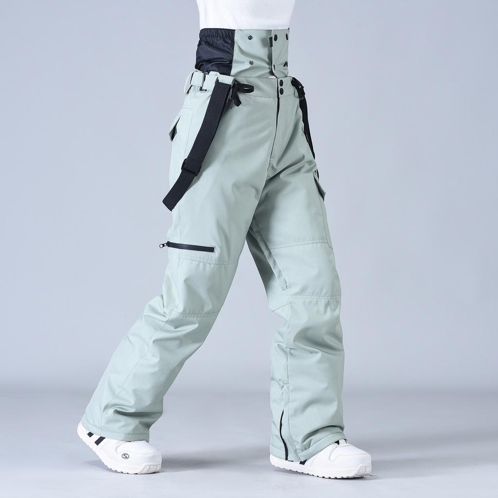 Techwear Style Wearproof Windproof Waterproof Breathable Ski Pants Overalls Man Woman Winter Thicken Warm Snowboarding Trousers