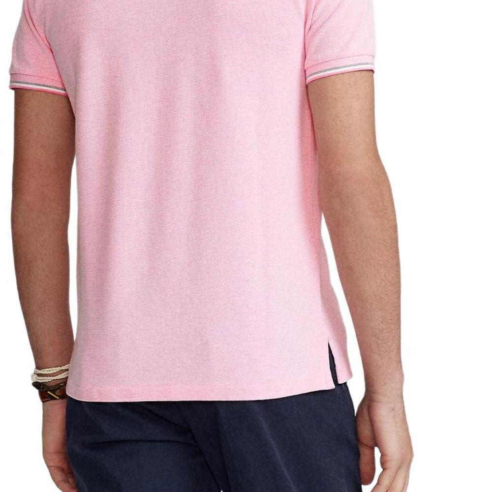 Polo Ralph Lauren SS25 Small Pony Logo Embroidered Polo Shirt Men Polo Shirts Pink MNPOKNI1N821160-670