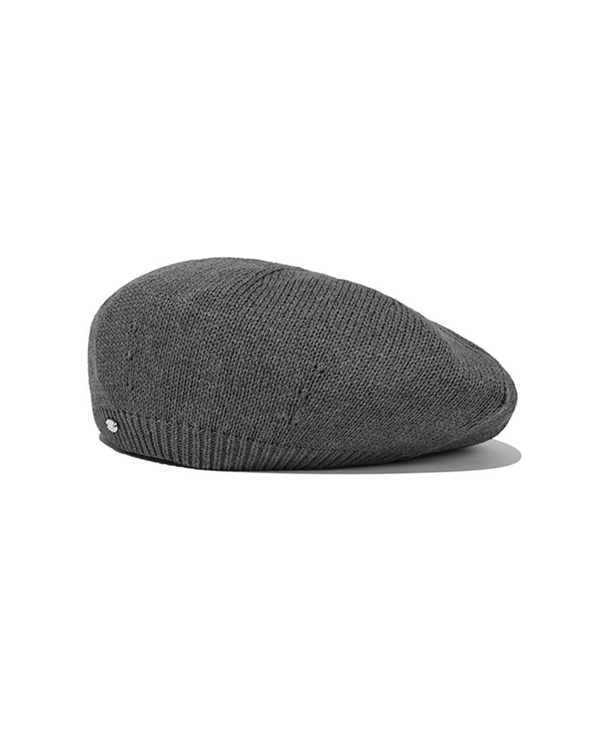 FALLETT Summer Knit Beret Charcoal