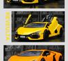 Caipo 88737 Lamborghini Aventador Alloy Model Car with 3 Opening Doors - Pull Back Toy for Kids
