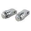 2x Chrome Floorboards Adapters Kit Replacement for Shadow ACE VT400/750