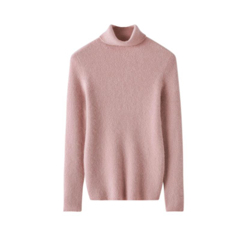 Winter 2023 Women's Slim Fit Cashmere High Neck Pullover Knitwear