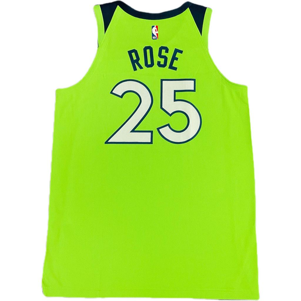 Jordan X NBA Collaboration Timberwolves Rose Fashion Comfortable Soft Skin-Friendly Basketball Jersey Men jersey Fluorescent-Green CV9407-313