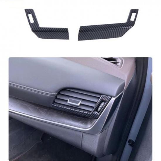 Carbon Fiber Front Side Air Vent Outlet Cover Trim For Nissan Qashqai 2023 2024