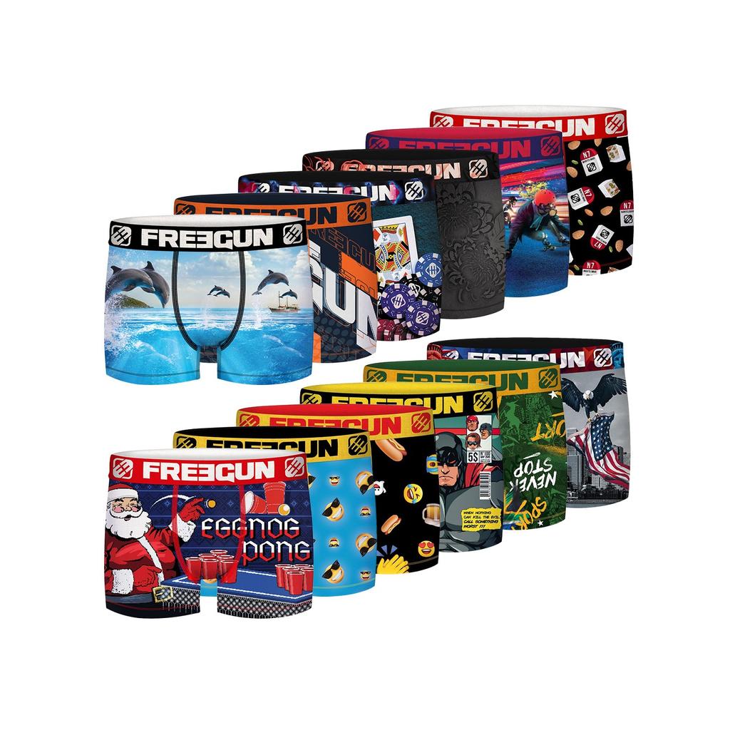 Pack surprise de 12 Boxers microfibre homme